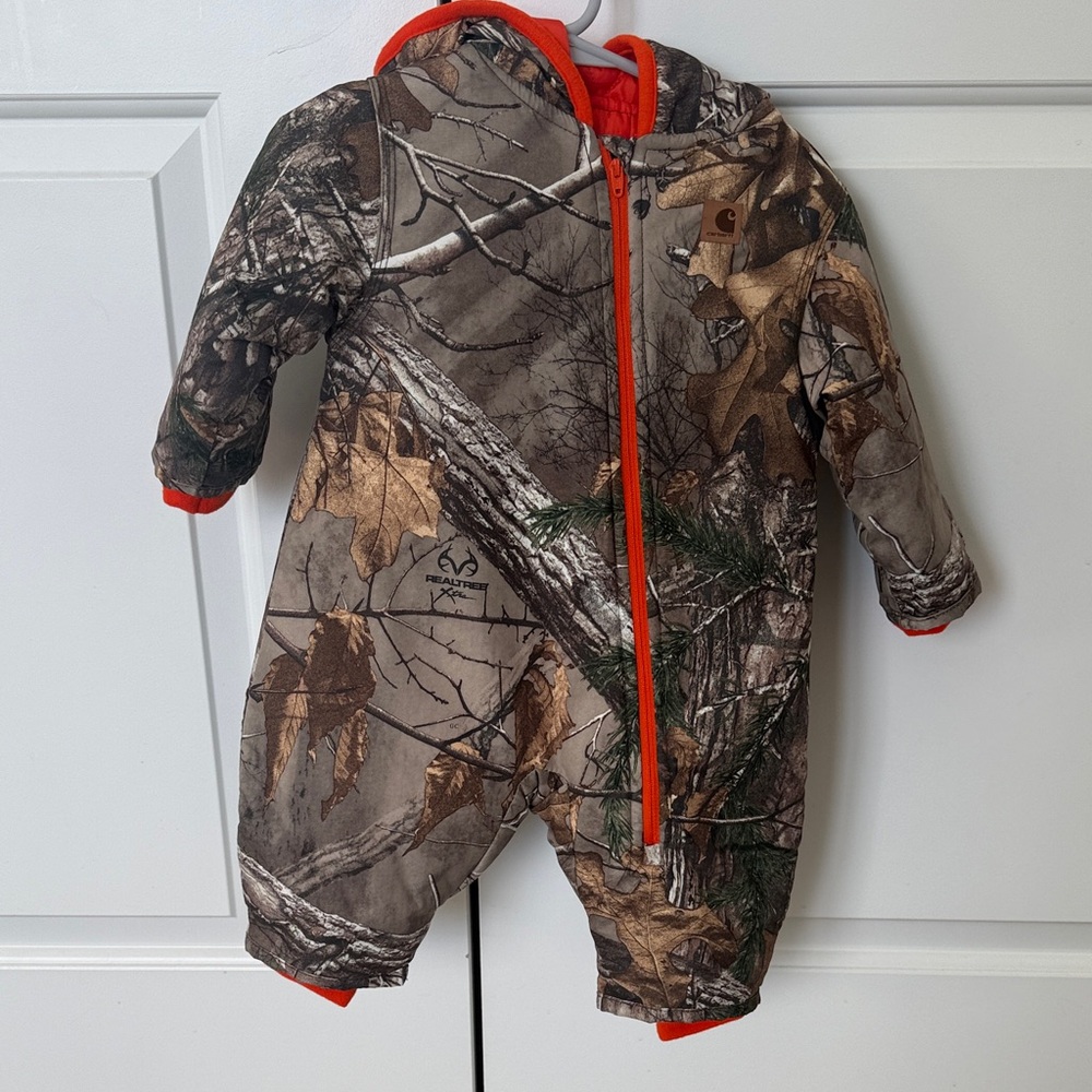 Carhartt Camo Hooded Kids Snow Suit